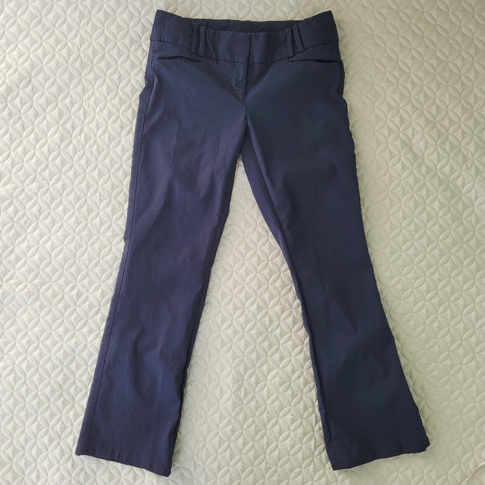 Satinato Navy Trouser Pants size 6 Regular